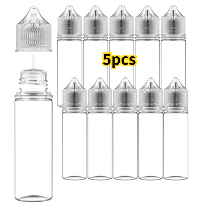 5 Buah Botol Penetes Bening PE - Juice Bottle Dropper ulasan dan harga